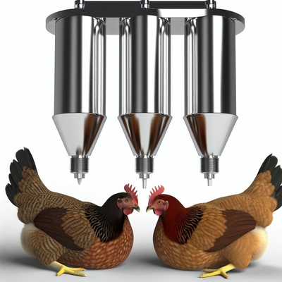 360° Stainless Steel Nipples Automatic Feeder For Poultry Farming Equipment