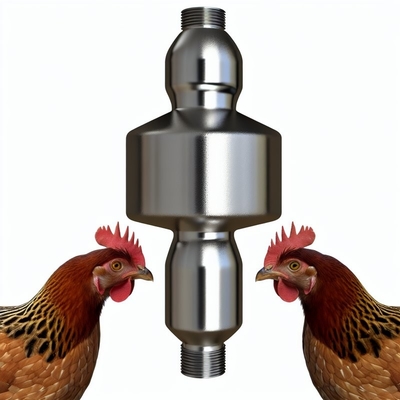 360° Stainless Steel Nipples Automatic Feeder For Poultry Farming Equipment