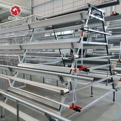 Cost-Effective A-Type Layer Battery Cage System with Excellent Ventilation for 3-Tier/4-Tier Poultry Farms